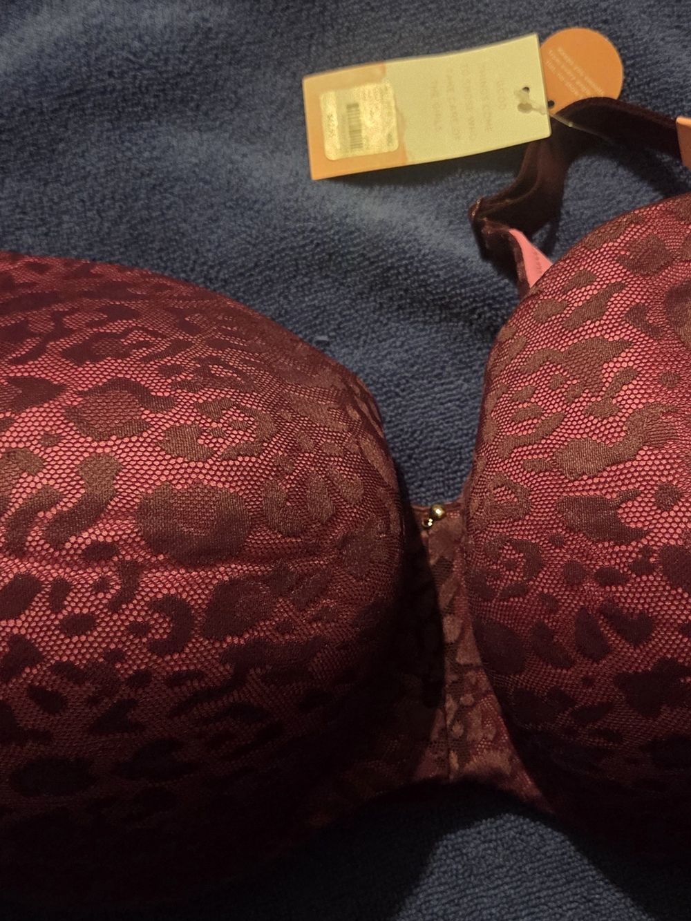 CACIQUE Lace Pattern Balconette Bra, 40G, NWT